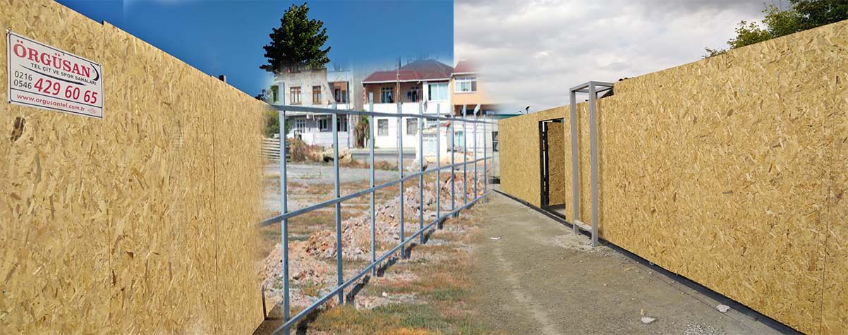 şantiye çevresi kapatma osb